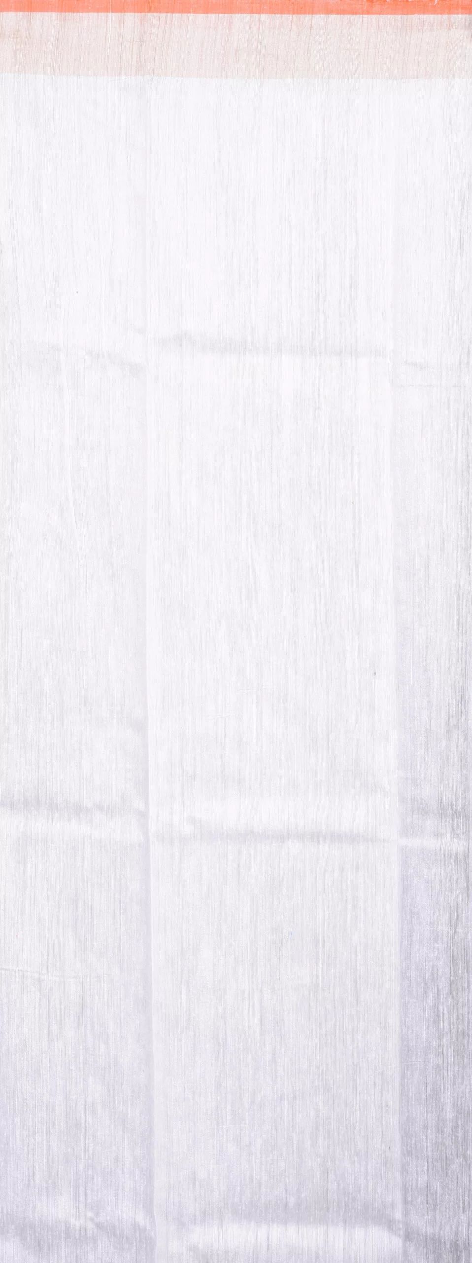 WoodenTant Zari Pure Linen Saree in Off-White with Zari Border - Image 3