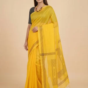 Premium Muslin Sequin Weaving Saree with Contrast Border