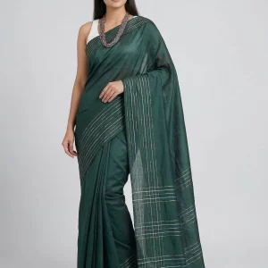 Semi Tussar Silk Saree – Subtle Luxury & Timeless Grace