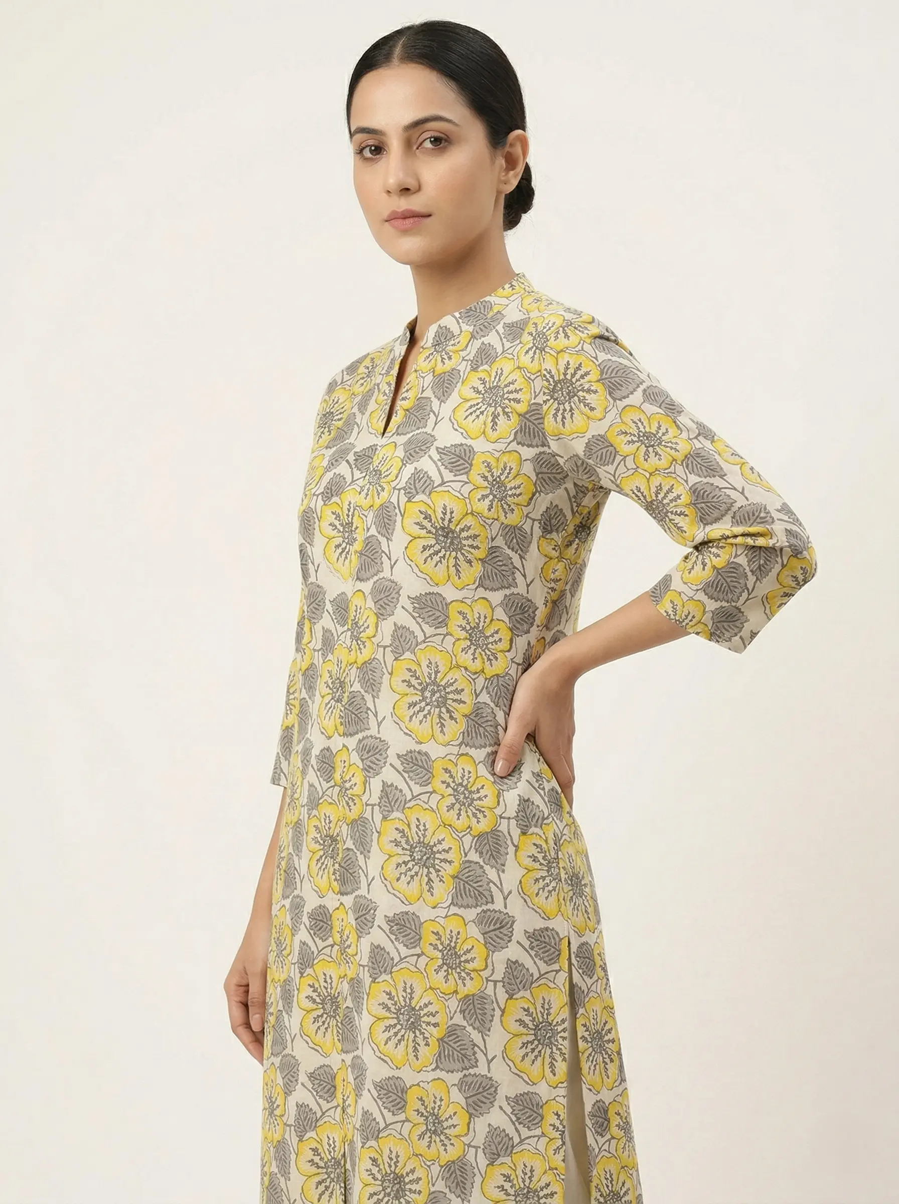 Pure Cotton Summer Ajrakh Printed Short Top - Image 2