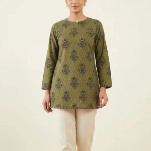 Pure Cotton Summer Ajrakh Printed Short Top