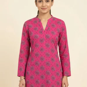 Women’s Floral Elegance Daily Wear Cotton Kurti