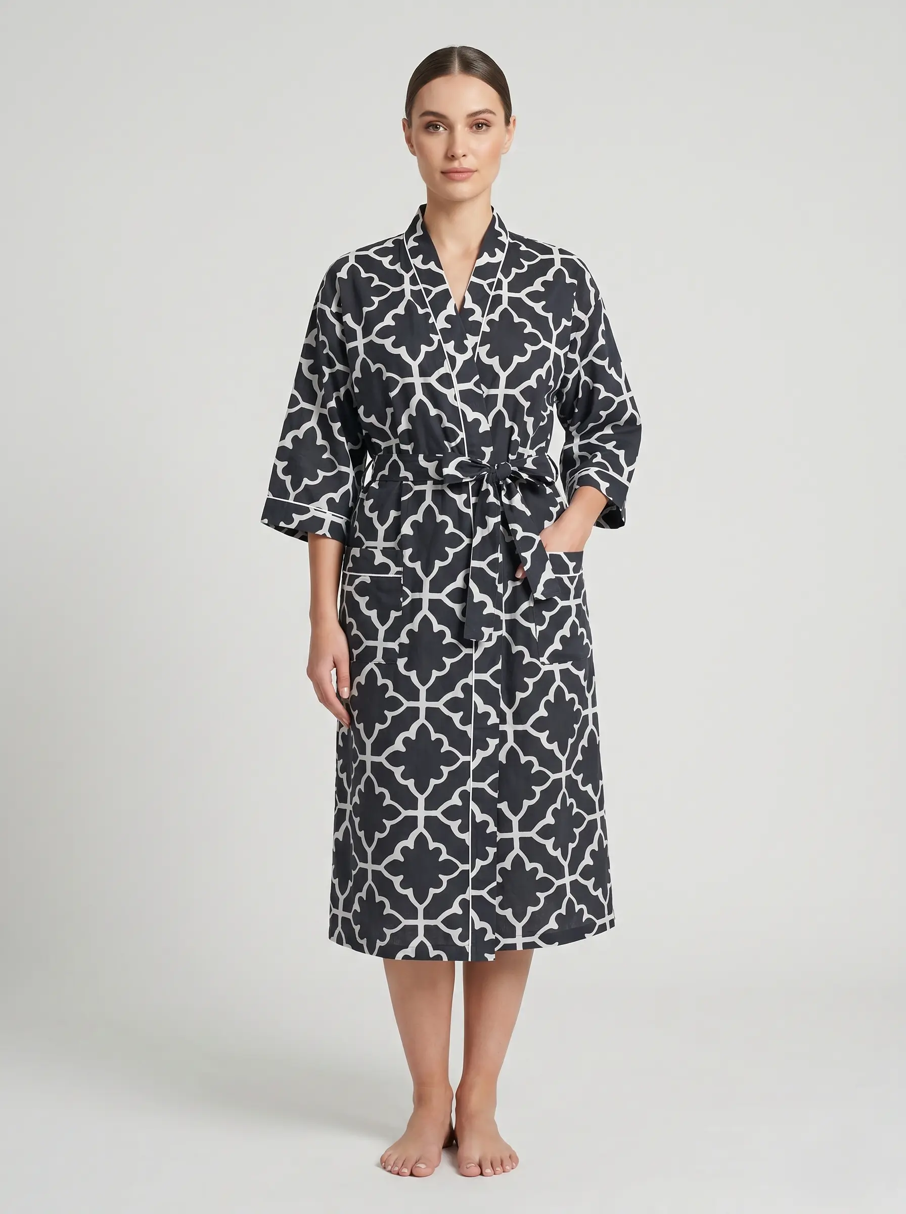 Classic Cotton Lounge Robe