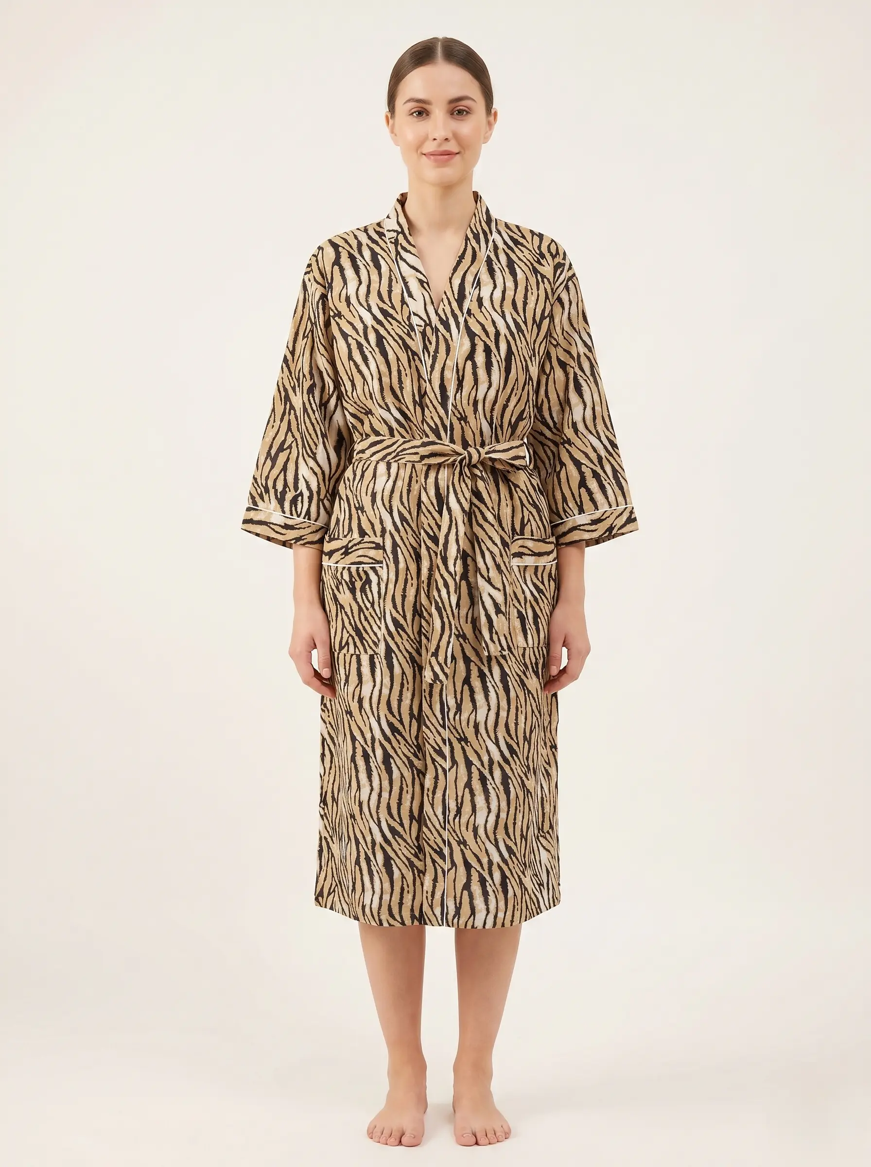 Soft Cotton Lounge Bathrobe
