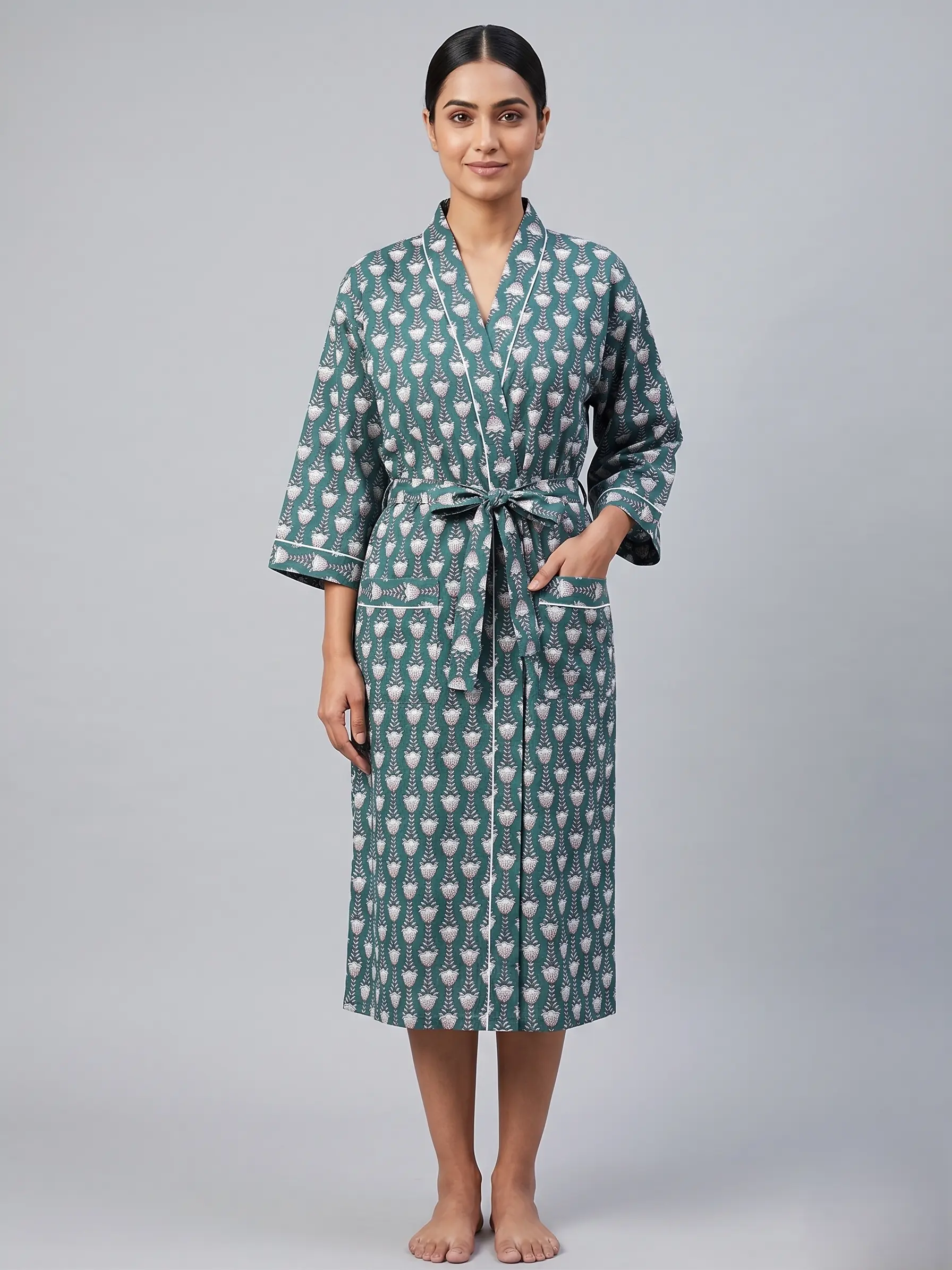 Handcrafted Cotton Bathrobe