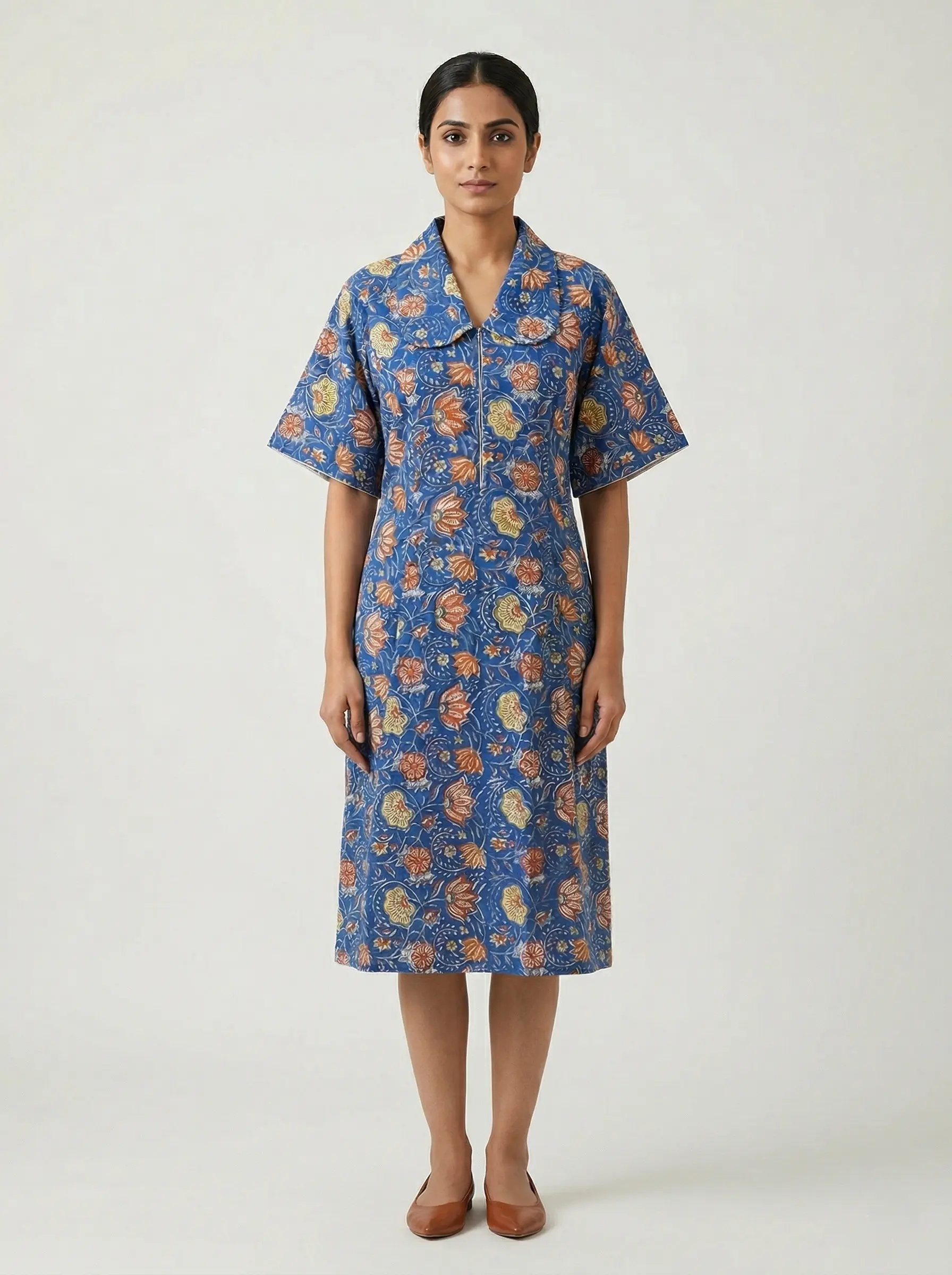 Graceful Bloom Floral Cotton Kurti