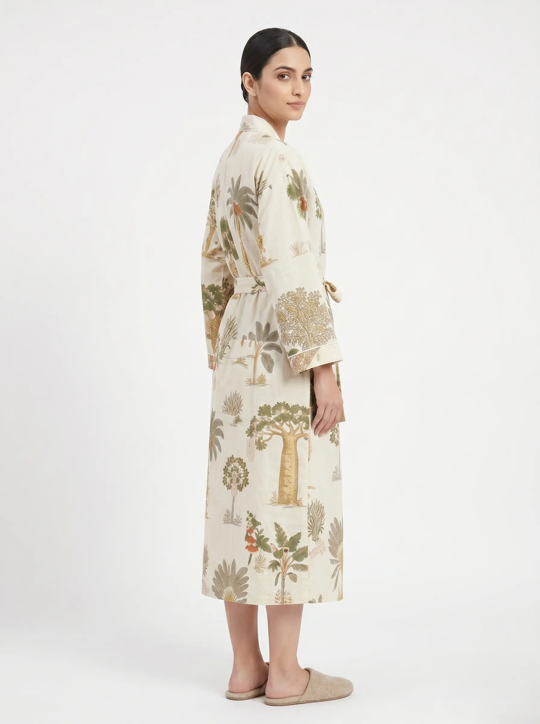 Pure Cotton Printed Bathrobe - Image 2