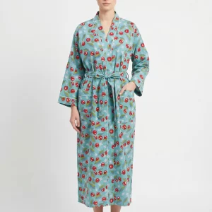 Hand Block Print Cotton Robe
