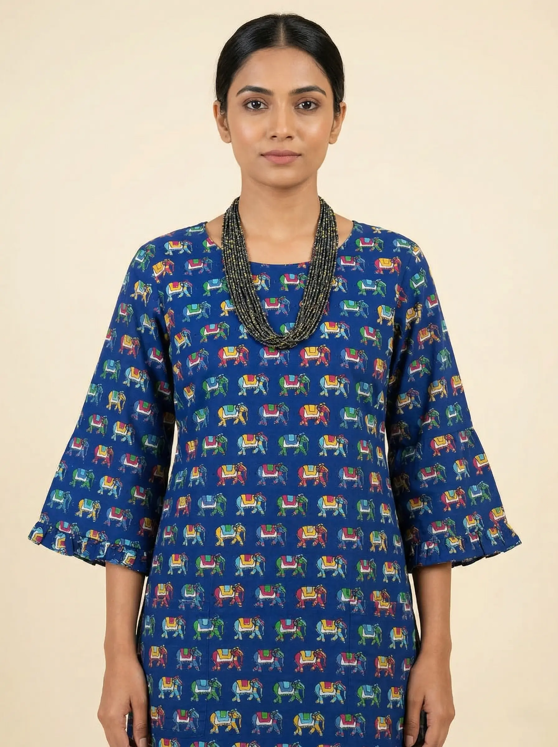 Graceful Bloom Floral Cotton Kurti