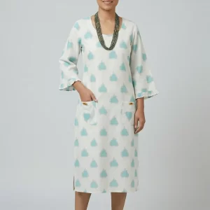 Graceful Bloom Cotton Straight Kurti
