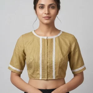 Khadi Lace Detail Blouse