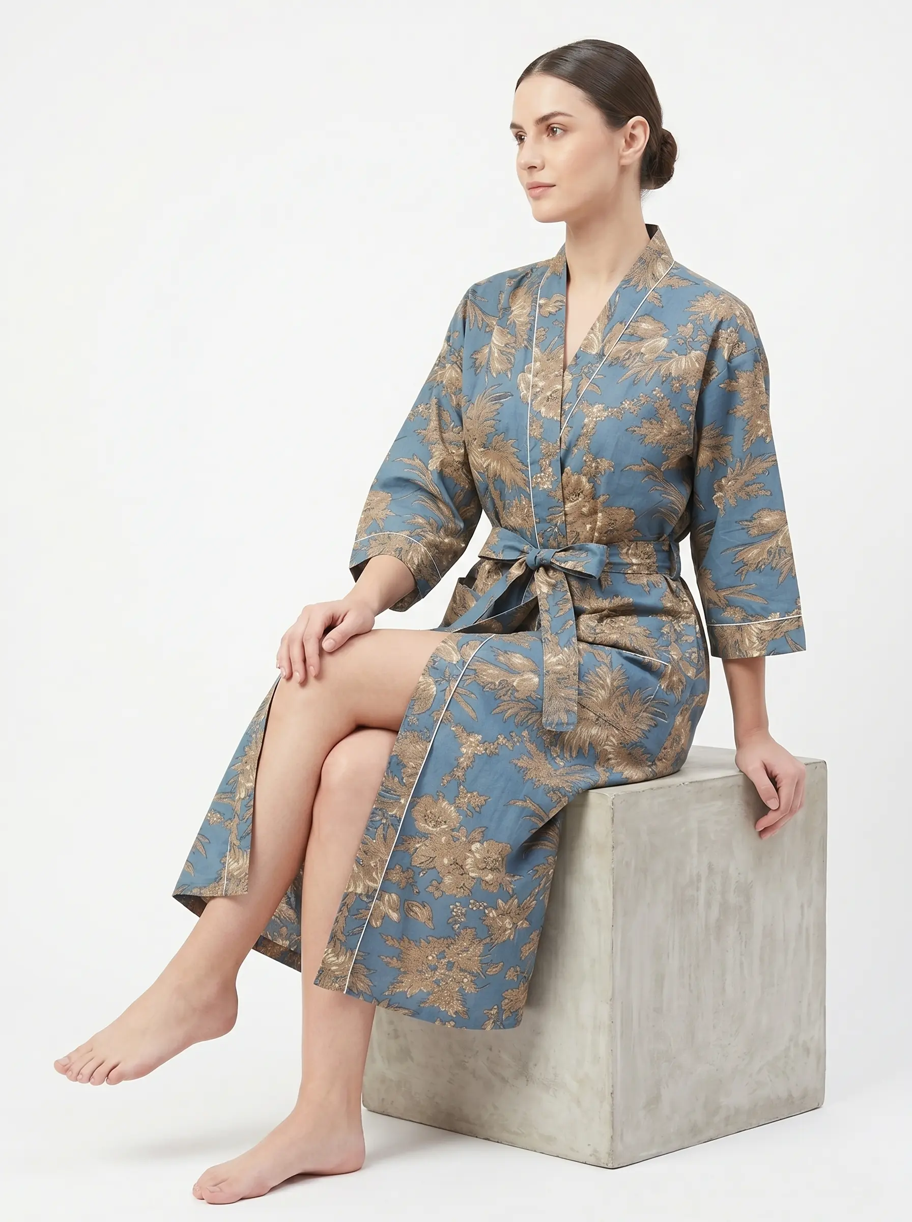 The Serene Cotton Bathrobe - Image 2