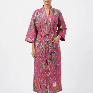 Artisan Cotton Block Print Bathrobe