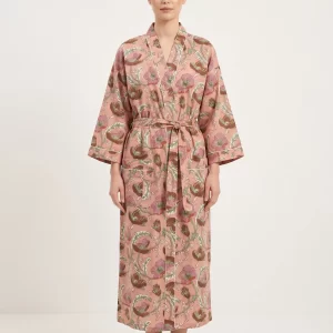 Pure Cotton Block Print Bathrobe