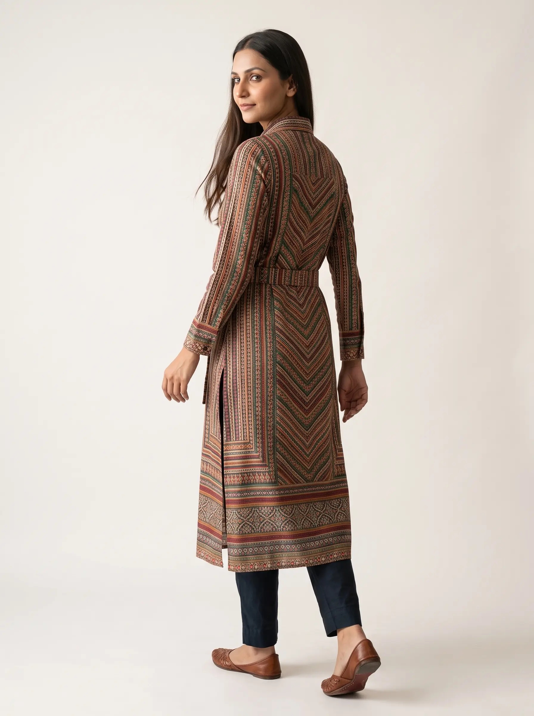 Elegant Printed Rayon Shirt Dress for Women - Image 2