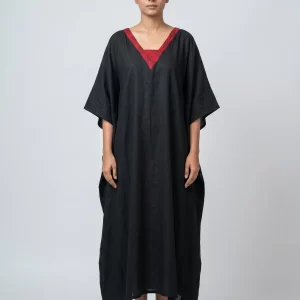 Classic Black Kaftan Dress for Women