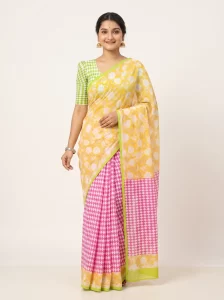Elegant Floral Printed Malmal Cotton Saree for Women